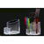 Accesorii birotica Suport plastic pentru accesorii de birou, 5 compartimente, KEJEA - transparent cristal