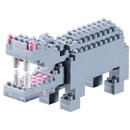 BRIXIES - 3D micro brick construction set - HIPOPOTAM