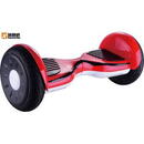 Hoverboard cu roti de 10 inch cu capac - rosu cu grip negru