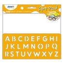 Stick'n Bloc desen autoadeziv 254 x 305mm, 24 file/set, Stick"n Art Pad - alfabet