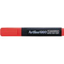 Textmarker ARTLINE 660, varf tesit 1.0-4.0mm - rosu fluorescent