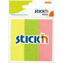 Stick'n Stick notes index 76 x 25 mm, 3 x 50 file/set, Stick"n - 3 culori neon
