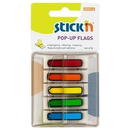 Stick'n Film index autoadeziv 45 x 12mm, 5 x 30file/set, cu dispenser, Stick"n Pop-up - 5 culori neon