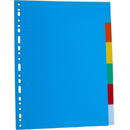 Separatoare carton color, A4, 180g/mp, 6 culori/set, Optima