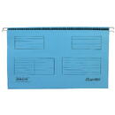 Dosar suspendabil cu eticheta, bagheta metalica, carton 230g/mp, 25 buc/cutie, Bantex - albastru