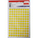 Accesorii birotica Etichete autoadezive color, D10 mm, 540 buc/set, TANEX - galben
