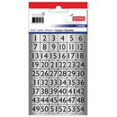 Accesorii birotica Etichete cu cifre, 1-54, 13 x 13 mm, 114buc/set, TANEX