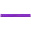 Accesorii birotica Rigla din plastic colorat, 30cm, M+R - violet