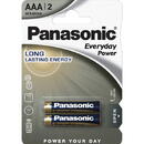 Locale Baterii alkaline R3, AAA, 1.5V, 2 buc/blister - Panasonic EverydayPower