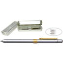 Pix metalic de lux cu doua culori/creion mecanic0.5mm, PENAC Slim-accesorii argintii-corp argintiu