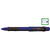 Pix cu doua culori / creion mecanic 0.5mm, cu rubber grip, PENAC Multi BBM - corp safir