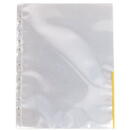 Accesorii birotica Folie protectie cu margine color, 100folii/set, ESSELTE - margine galbena