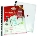 Accesorii birotica Pukka Pad Folie protectie documente A4, cu clapa laterala cu capsa, 5 buc/set, PUKKA - transparent