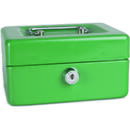 Caseta (cutie) metalica pentru bani, 152 x 115 x 80 mm, DONAU - verde