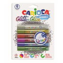 Articole pentru scoala Lipici Glitter, lavabil, 6 culori/blister, CARIOCA Glitter Glue Spark