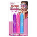 Articole pentru scoala Creion pentru machiaj, 3 cul/blister, ALPINO Fiesta - Girls