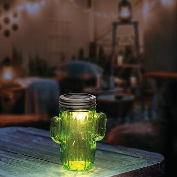 Garden of Eden - Lampă solară LED - model cactus - 30 mm, alb rece
