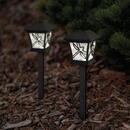 Family Lampă solară LED - model libelule - negru, alb cald - 9 x 9 x 25 (+9) cm