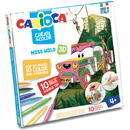Articole pentru scoala Set articole creative CARIOCA Create & Color - Ms. WILD 3D
