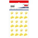 Articole pentru scoala Stickere decorative, 24 buc/fila, 2 file/set, TANEX Kids - stelute cu chip - galbene