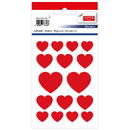 Articole pentru scoala Stickere decorative, 16 buc/fila, 2 file/set, TANEX Kids - inimi