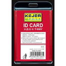 Accesorii birotica Suport PP-PVC rigid, pentru ID carduri, 91 x128mm, vertical, KEJEA -rosu