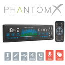 Sistem auto MNC Player auto „PhantomX” - 1 DIN - 4 x 50 W - versiune gestuală - BT - MP3 - AUX - USB