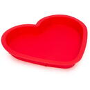 Diverse articole pentru bucatarie Formă de copt din silicon - roșie (în formă de inimă) - Family Pound