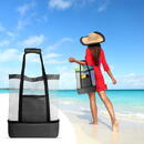 Articole plaja Geantă neagră de plajă - cu compartiment termic - Family Pound