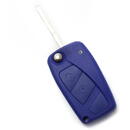 Carguard Fiat - Carcasa cheie tip briceag, 2 butoane, albastru