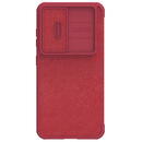 Husa Nillkin Qin Leather Pro Case for Samsung Galaxy S23+ flip cover camera cover red