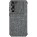 Husa Nillkin Qin Cloth Pro Case for Samsung Galaxy S23+ Flip Cover Camera Cover Gray