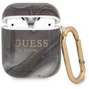 Husa Guess GUA2UNMK AirPods cover black/black Marble Collection
