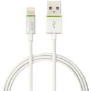 Accesorii birotica Cablu de date LEITZ Complete Lightning, port USB, 2 m - alb