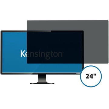Accesorii birotica Filtru de confidentialitate Kensington, pentru monitor, 24.0", 16:9, 2 zone, detasabil
