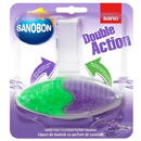 Odorizant solid pentru vasul toaletei, 55gr.,SANO Bon Double Action - lavanda