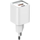 Incarcator de retea Wall charger LDNIO A2318C USB, USB-C 20W + USB-C - Lightning Cable