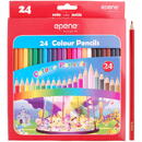 Articole pentru scoala Creioane colorate, corp hexagonal, 24 culori/cutie, EPENE
