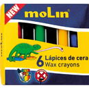 Articole pentru scoala Creioane colorate cerate, 6 culori/set, MOLIN Color Plus
