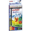 Articole pentru scoala Creioane colorate acuarela, cutie carton, 12 culori/set, ALPINO Aqualine