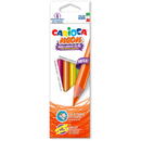 Articole pentru scoala Creioane colorate CARIOCA Maxi Neon, triunghiulare, super fluorescente, 6 culori/cutie