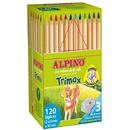 Articole pentru scoala Creioane colorate triunghiulare, cutie carton, 120 buc/cutie, ALPINO Trimax