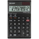 Calculator de birou Sharp calculators Calculator de birou, 12 digits, 155 x 97 x 12 mm, dual power, SHARP EL-126RWH - negru/alb