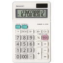 Calculator de birou Sharp calculators Calculator de birou, 12 digits, 153 x 97 x 18 mm, dual power, ecran rabatabil, SHARP EL-320W - alb