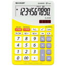 Calculator de birou Sharp calculators Calculator de birou, 10 digits, 149 x 100 x 27 mm, dual power, SHARP EL-M332BBL - gri/galben