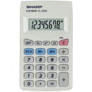 Calculator de birou Sharp calculators Calculator de buzunar, 8 digits, 103 x 60 x 8 mm, SHARP EL-233S - alb