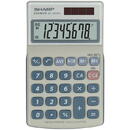 Calculator de birou Sharp calculators Calculator de buzunar, 8 digits, 116 x 71 x 17 mm, dual power, capac plastic, SHARP EL-240SAB - gri