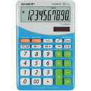 Calculator de birou Sharp calculators Calculator de birou, 10 digits, 149 x 100 x 27 mm, dual power, SHARP EL-M332BBL - gri/bleu
