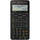 Calculator de birou Sharp calculators Calculator stiintific, 16 digits, 640 functiuni, 161x80x15 mm, dual power, SHARP EL-W506TSL - argint
