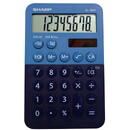 Calculator de birou Sharp calculators Calculator de birou, 8 digits, 120 x 76 x 23 mm, dual power, SHARP EL-760RBBL -albastru/bleumarin